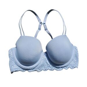 Aerie Real Happy 36C Baby Blue Demi Bra